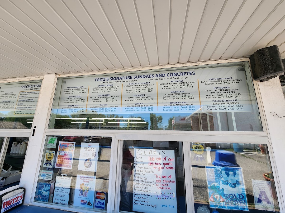 Fritz's Frozen Custard Photo Menu 5
