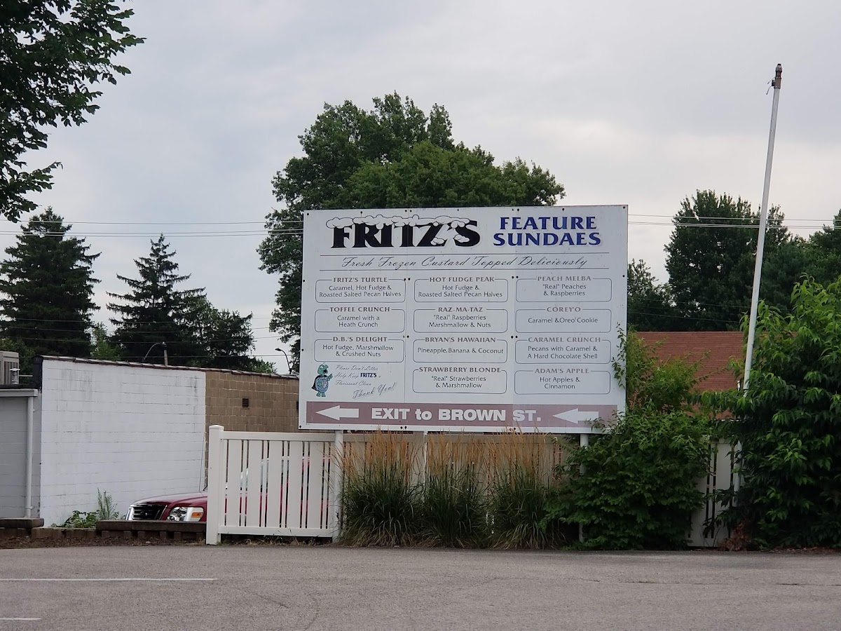 Fritz's Frozen Custard Photo Menu 7