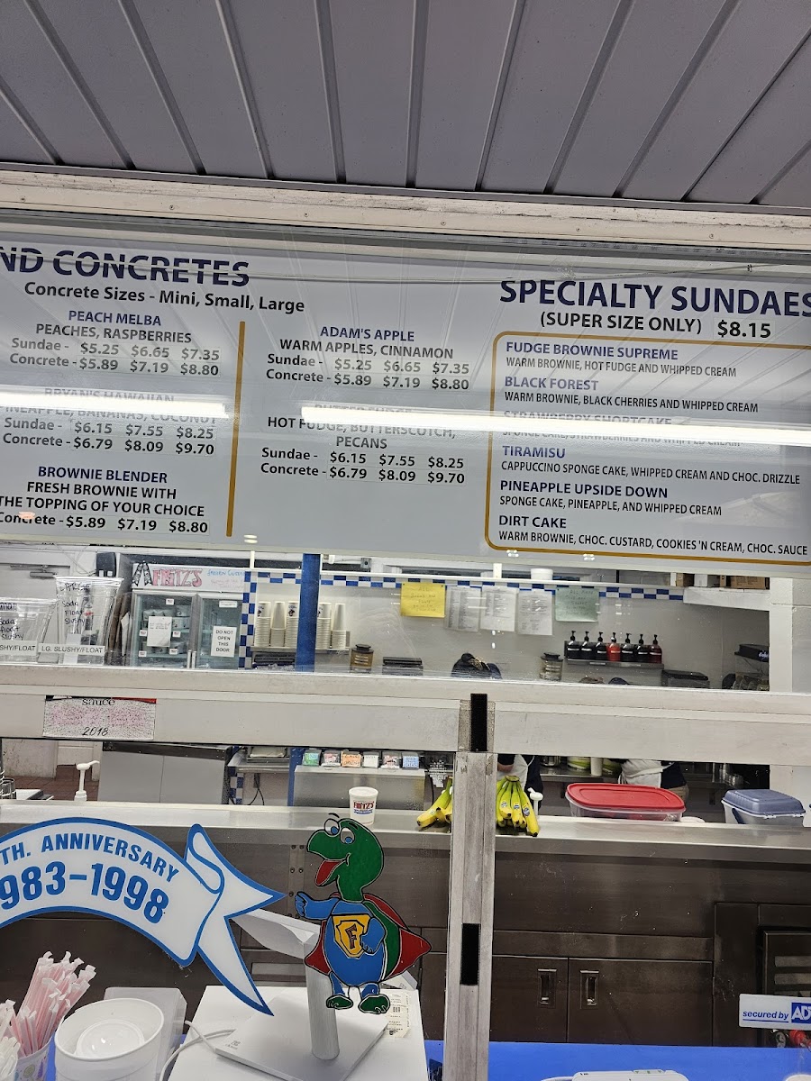 Fritz's Frozen Custard Photo Menu 8