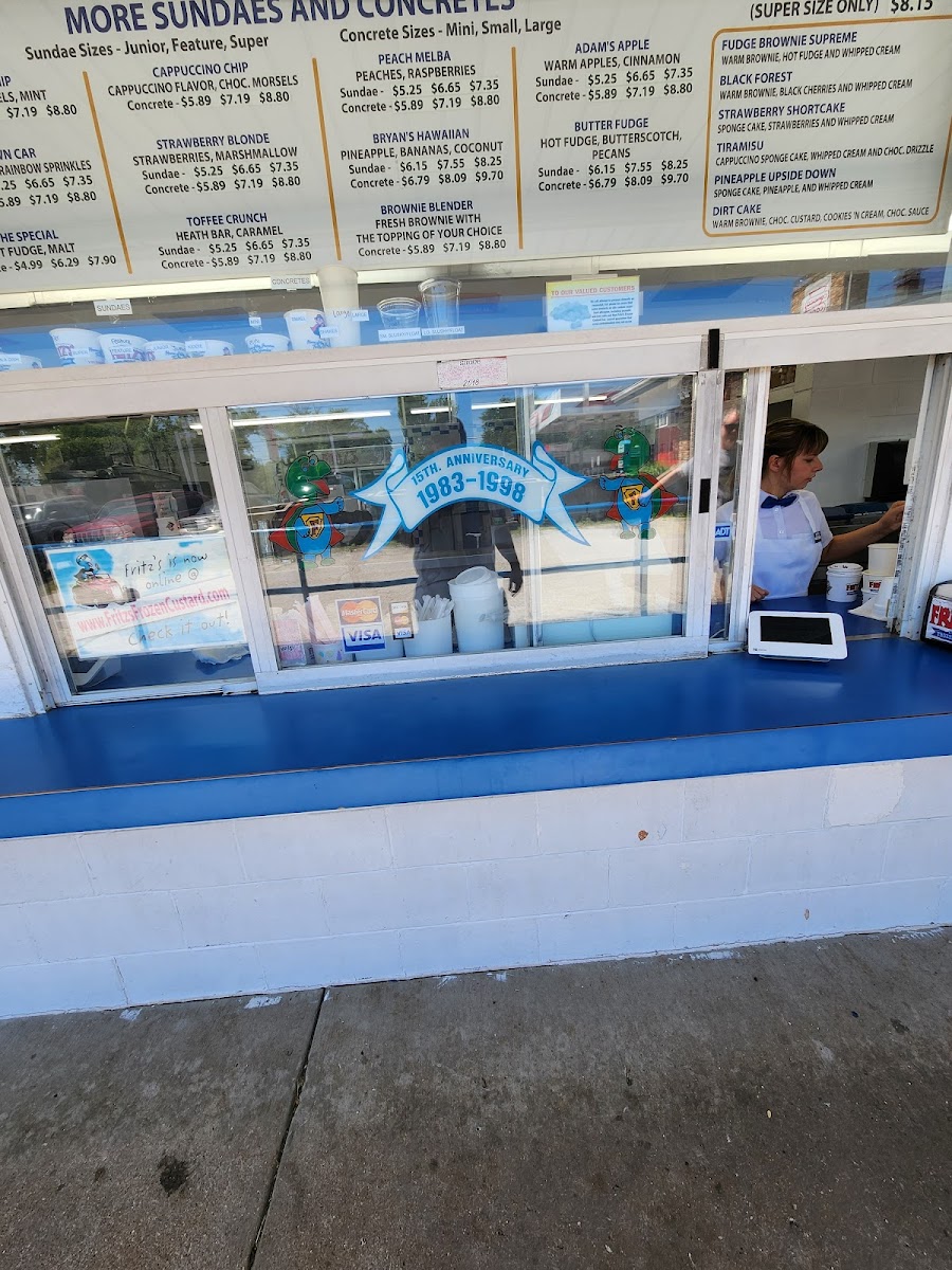 Fritz's Frozen Custard Photo Menu 9