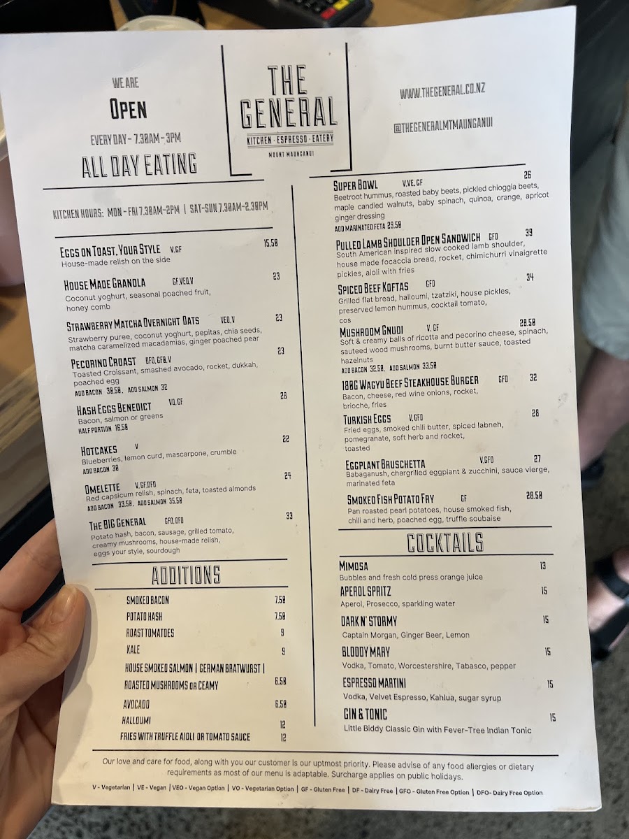 The General Café Photo Menu 3