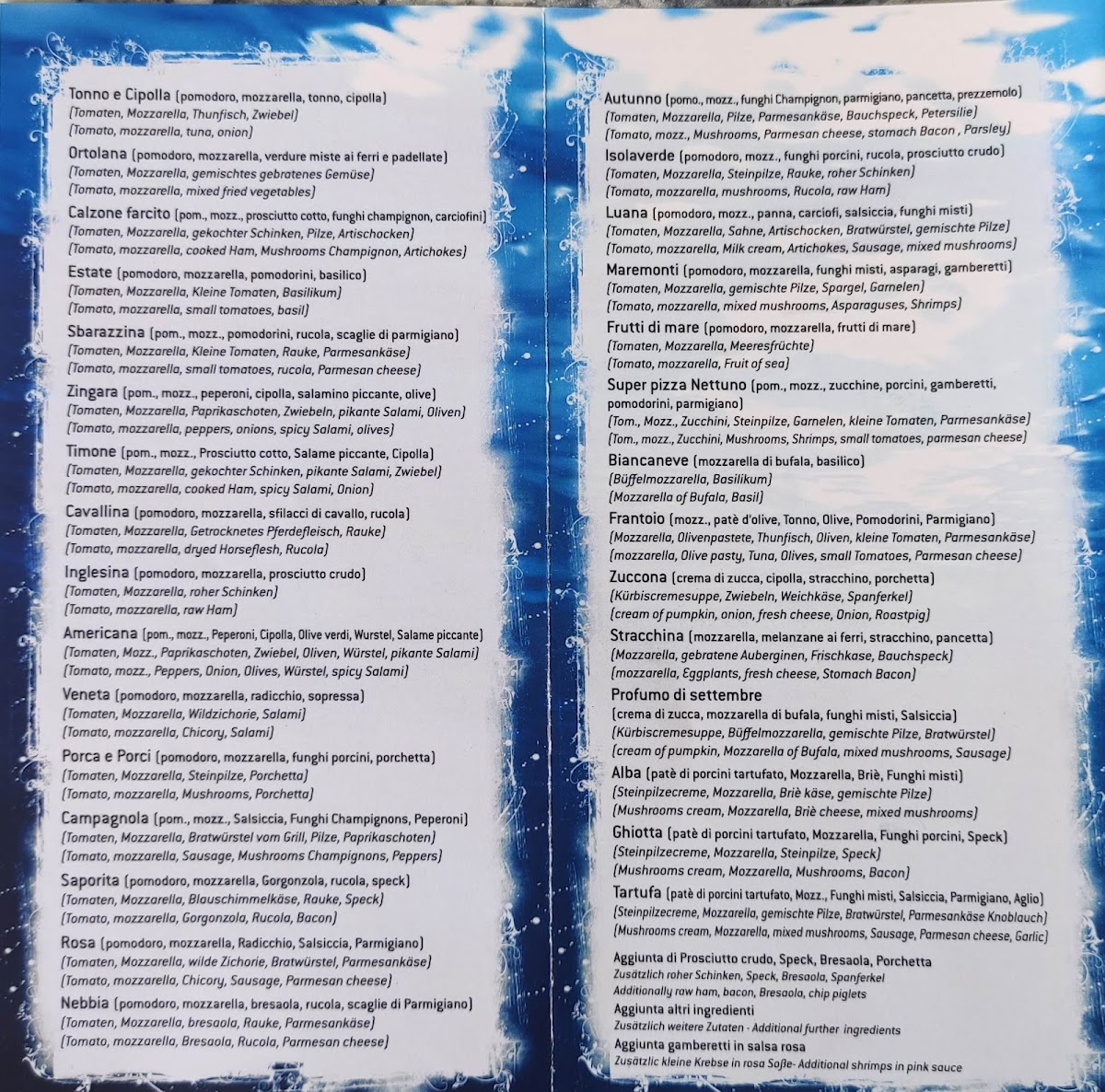 Ristorante Pizzeria Nettuno Photo Menu 2