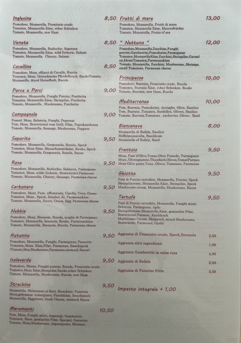 Ristorante Pizzeria Nettuno Photo Menu 6