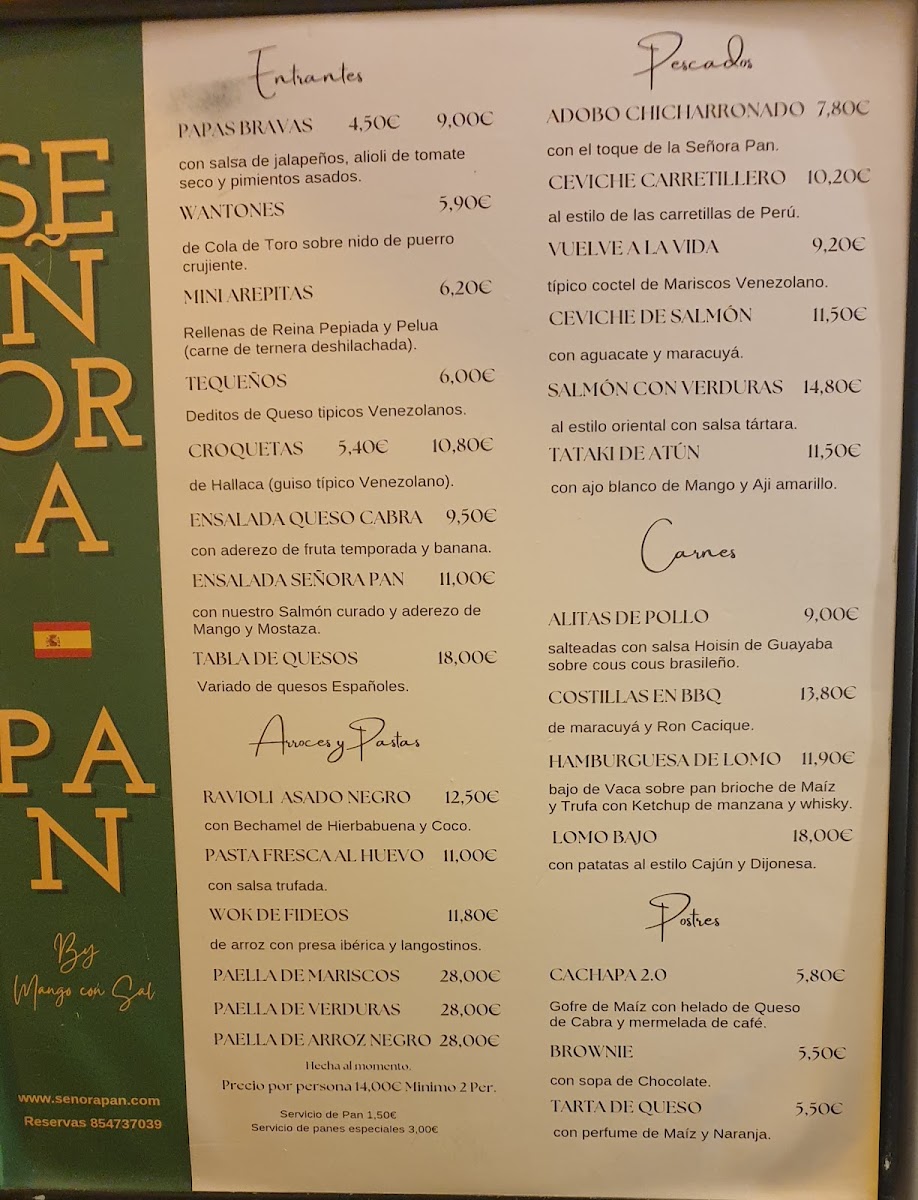 Señora Pan Photo Menu 8