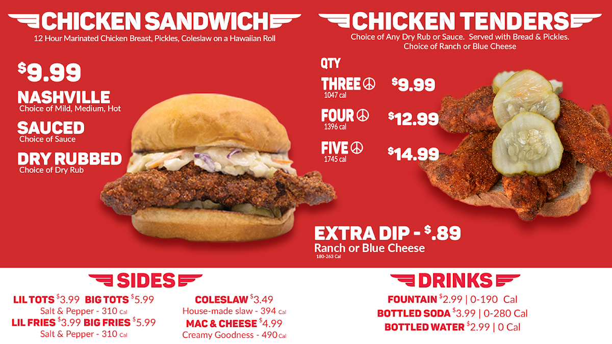 Wing Zone Hot Chicken & Wings Photo Menu 1