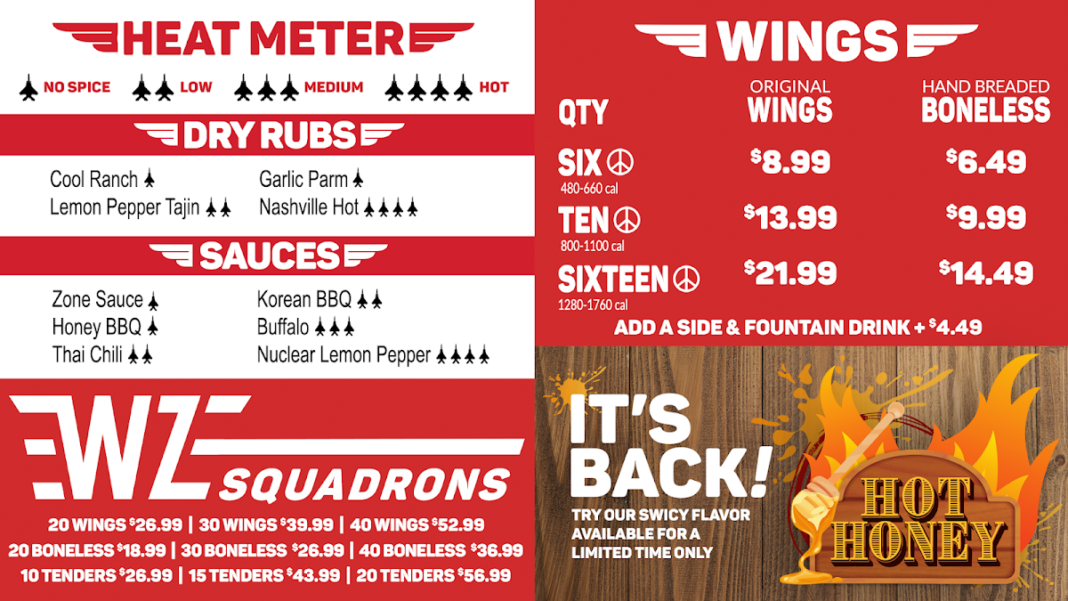 Wing Zone Hot Chicken & Wings Photo Menu 3