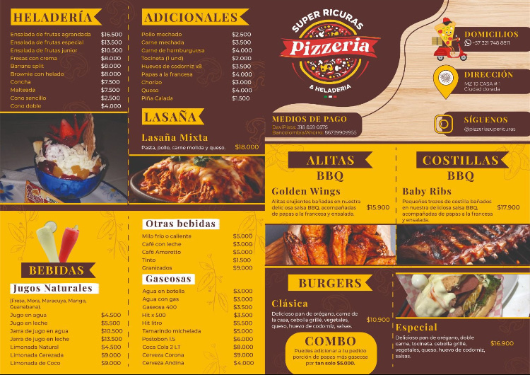 Pizzeria Super Ricuras Photo Menu 1