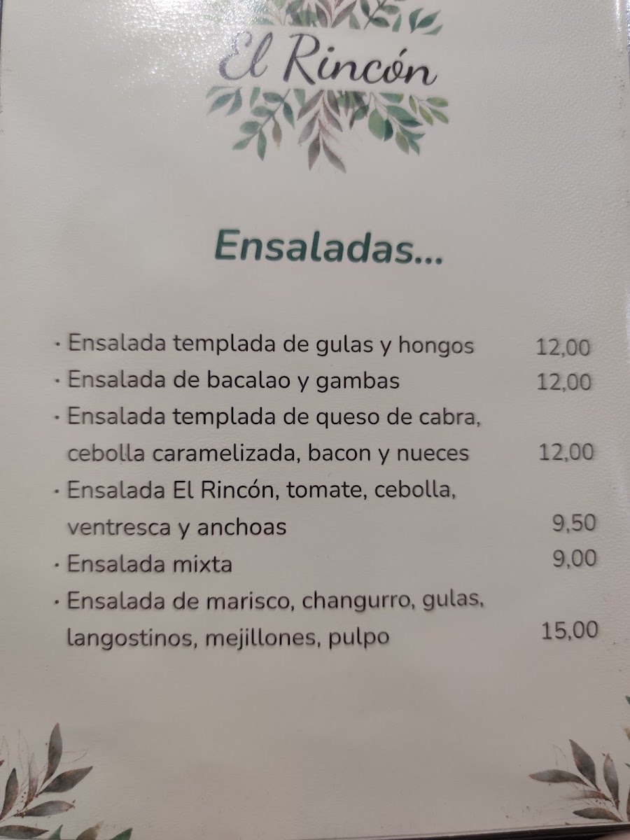 EL RINCON GASTROTEKA Photo Menu 10