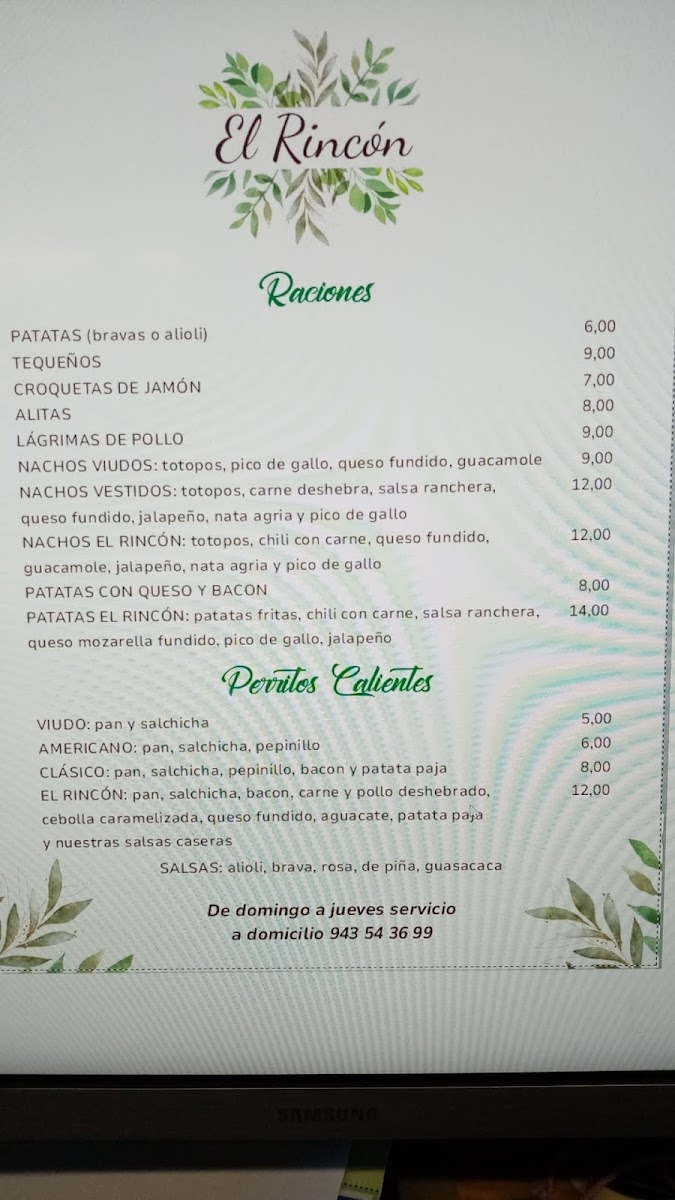 EL RINCON GASTROTEKA Photo Menu 2
