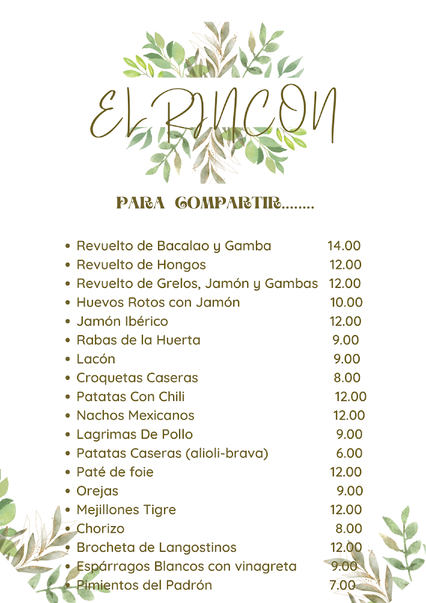 EL RINCON GASTROTEKA Photo Menu 3