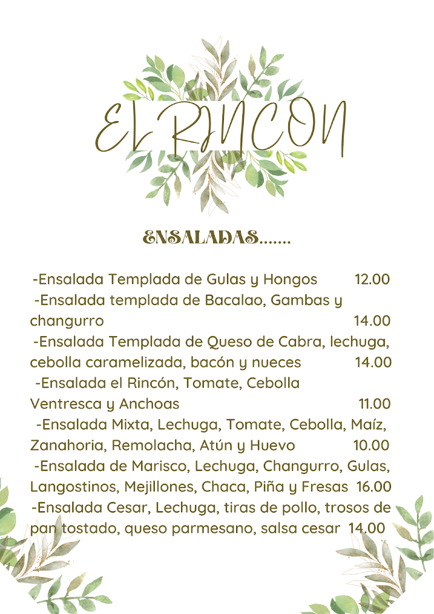EL RINCON GASTROTEKA Photo Menu 4
