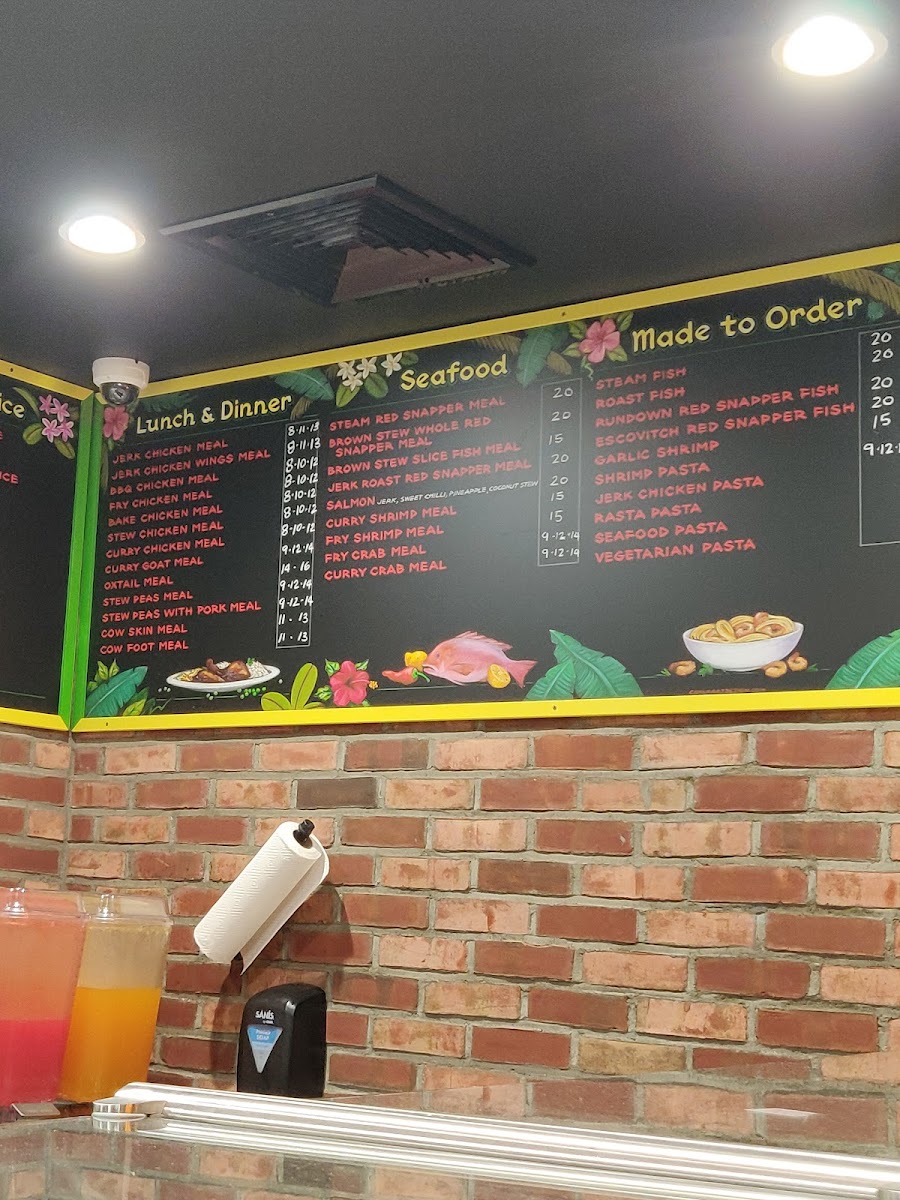 Gold Star Jerk and Seafood Photo Menu 1