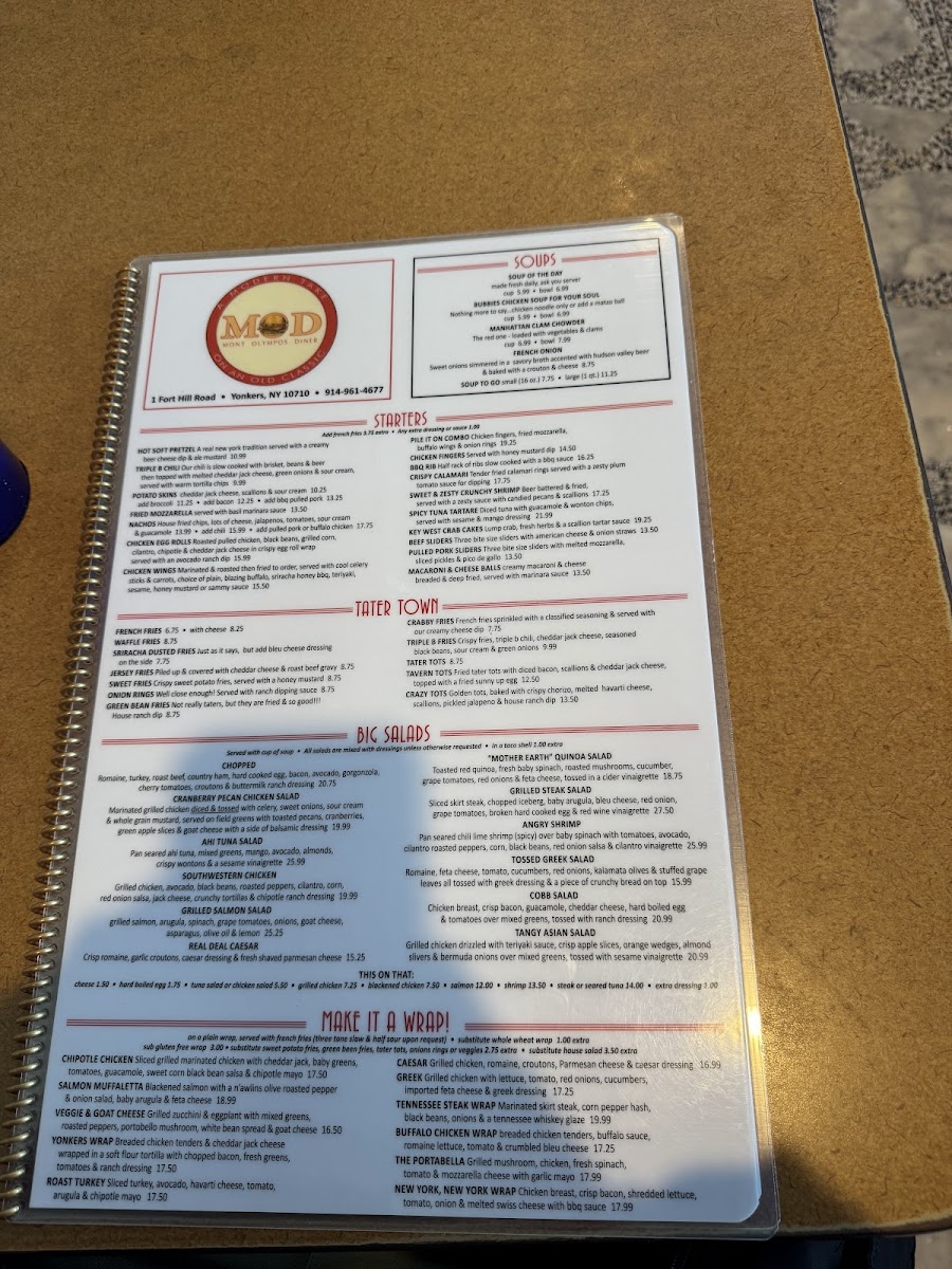 Mont Olympos Diner Photo Menu 2