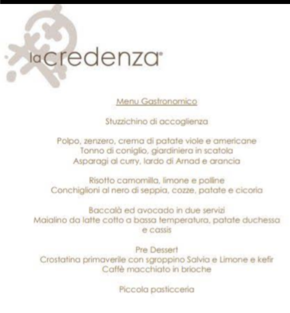 La Credenza Photo Menu 2