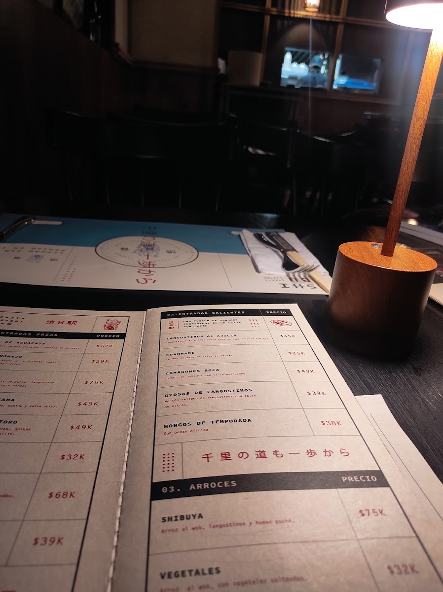Shibuya Robata & Sushi Bar Photo Menu 1