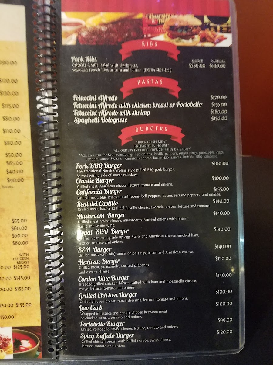 Burgers & Ribs Photo Menu 3