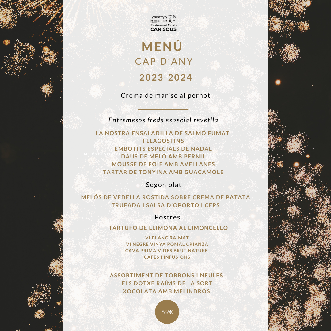 Restaurant Masia Can Sous Photo Menu 3