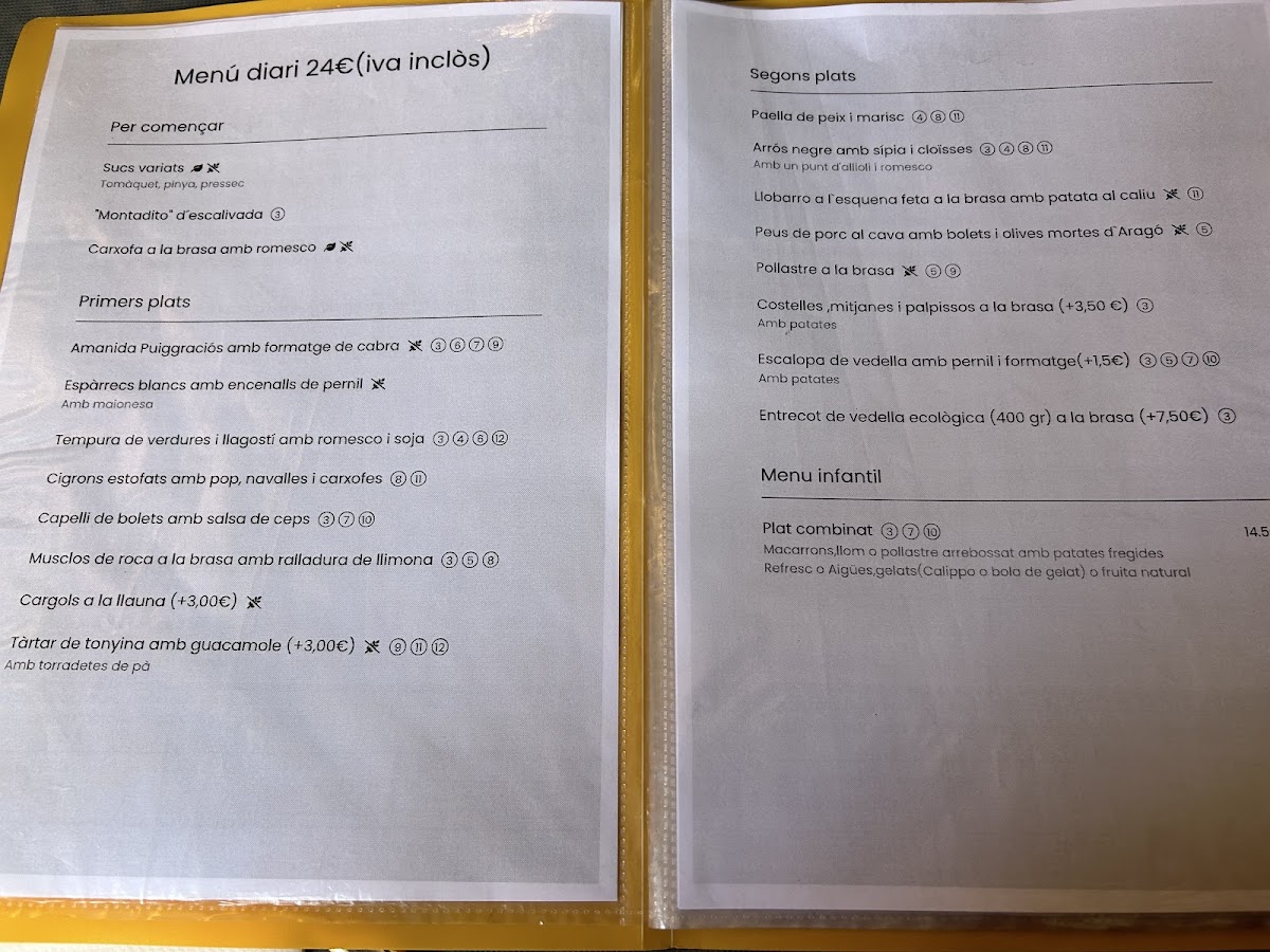 Restaurant Masia Can Sous Photo Menu 6