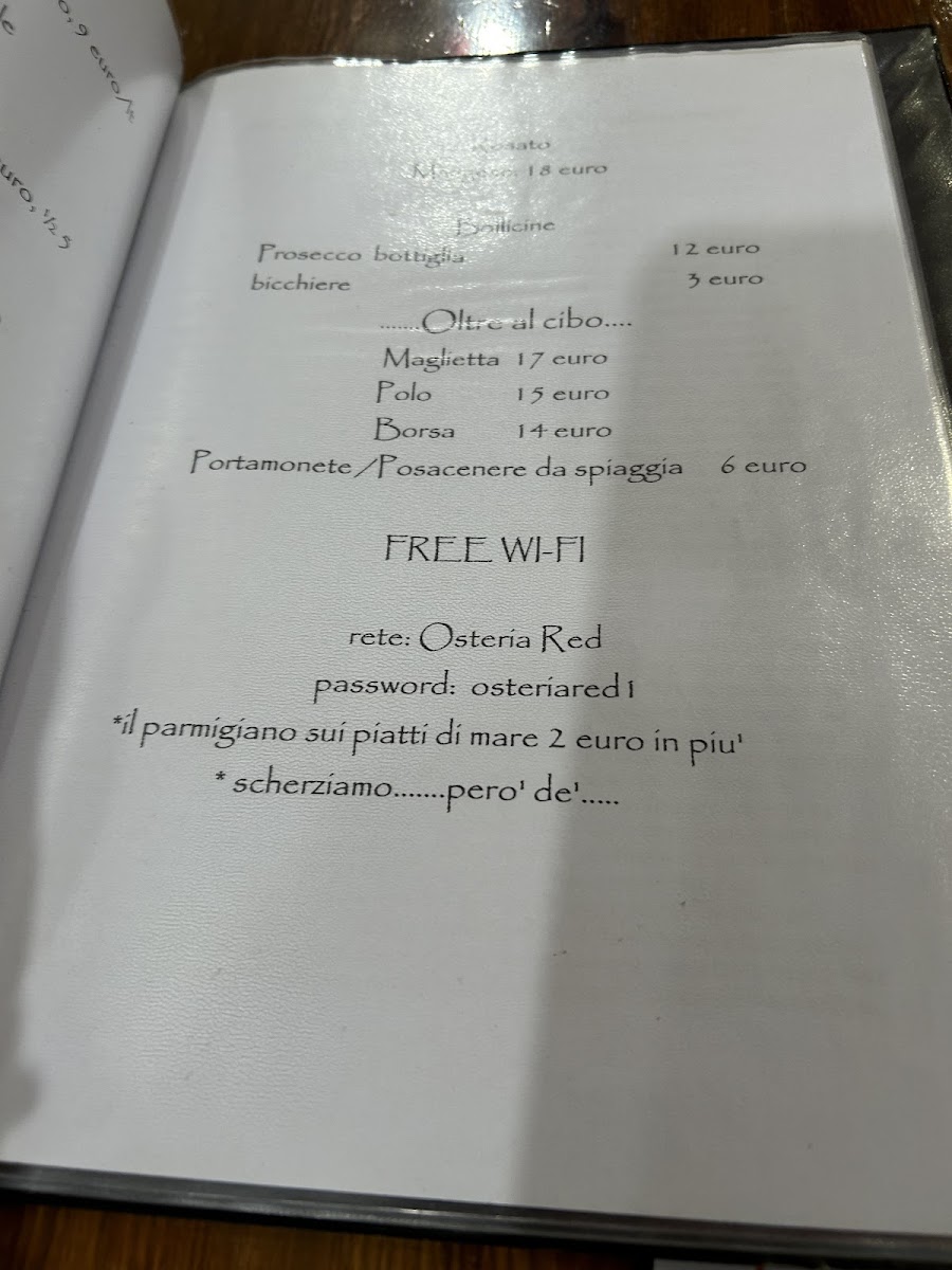 Osteria Red Photo Menu 5