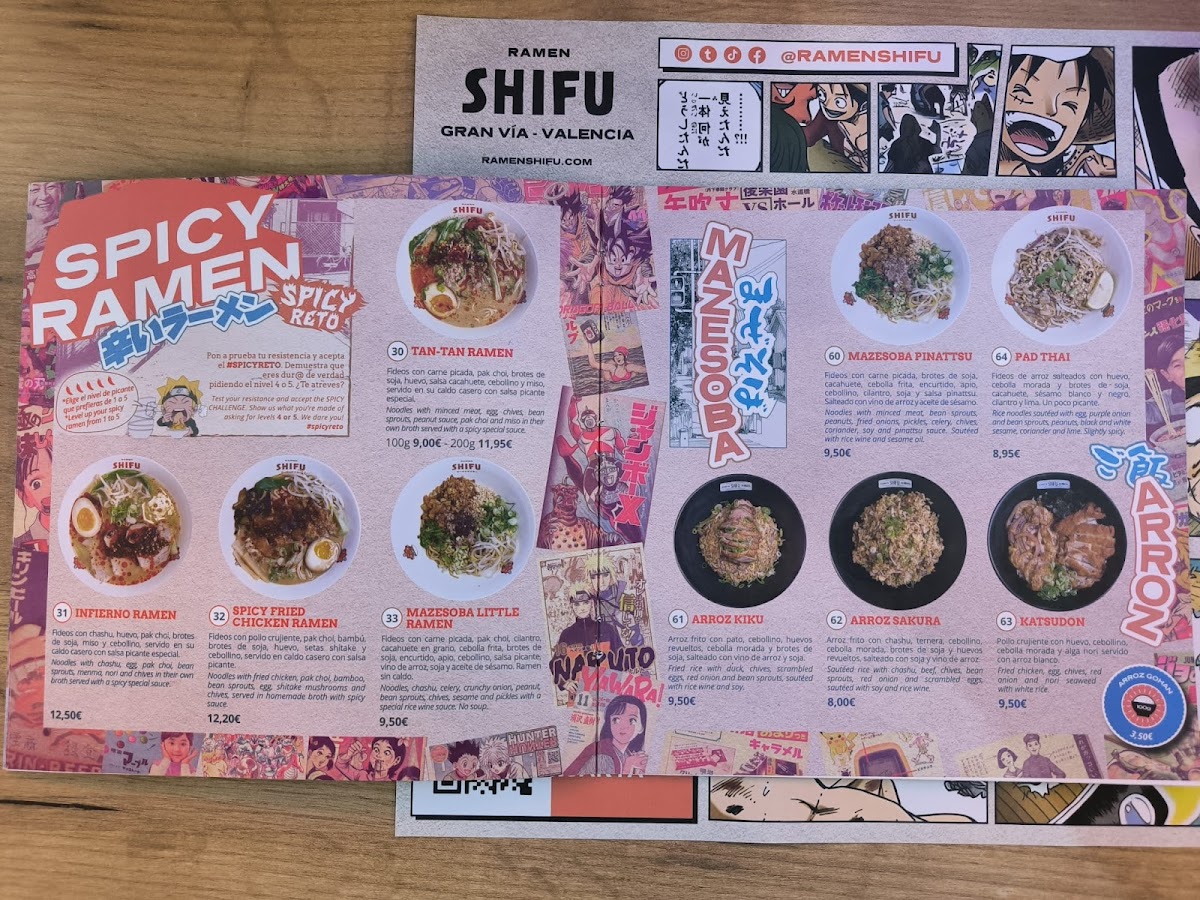 Ramen Shifu - Gran Via Photo Menu 10