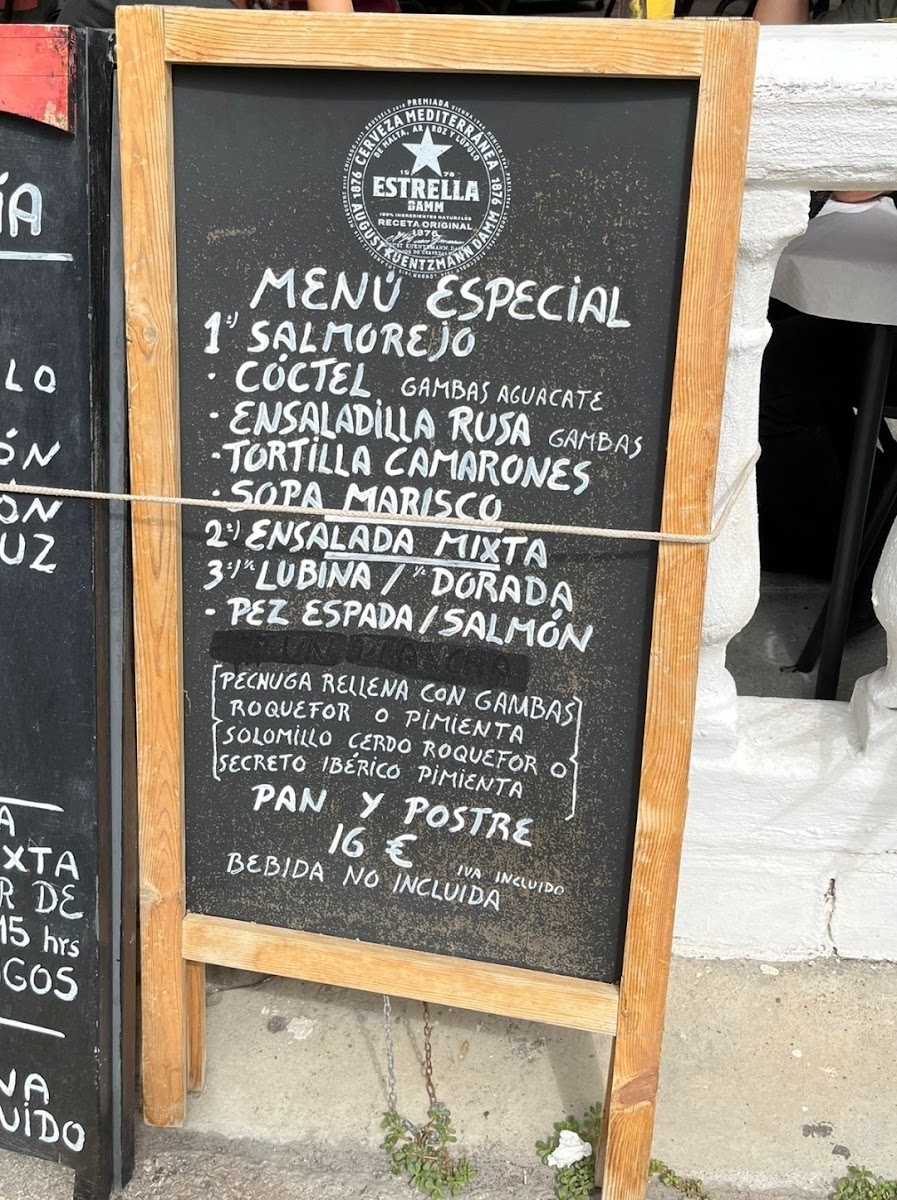 Hostal Costa Sol En Castell De Ferro Photo Menu 4