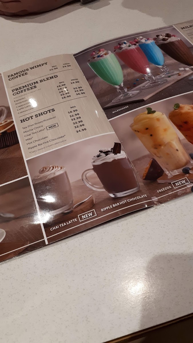 Wimpy Moreleta Park Photo Menu 3