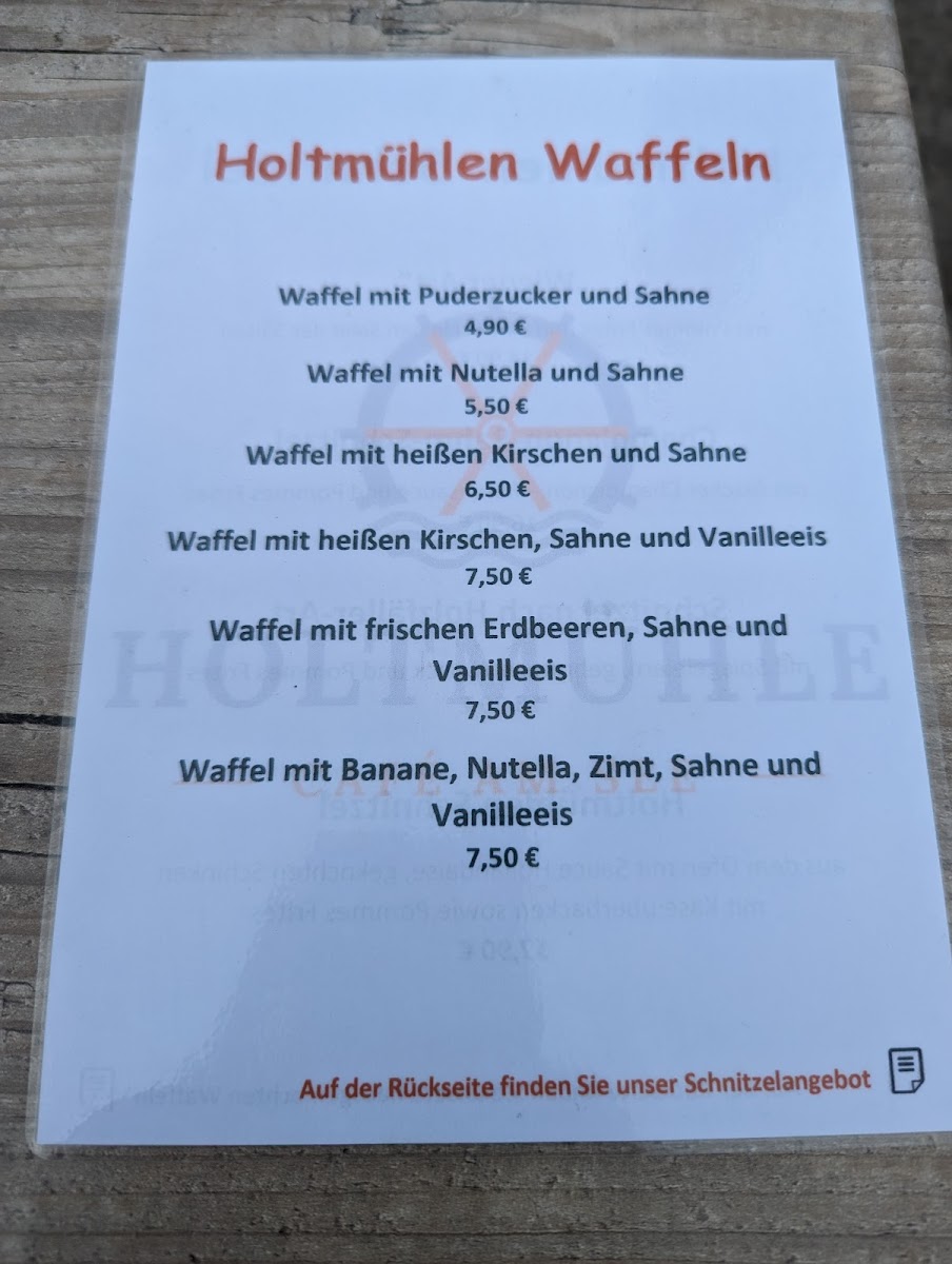 Holtmühle - Café am See Photo Menu 6