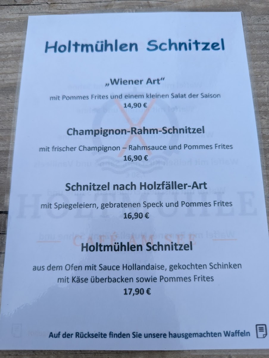 Holtmühle - Café am See Photo Menu 7