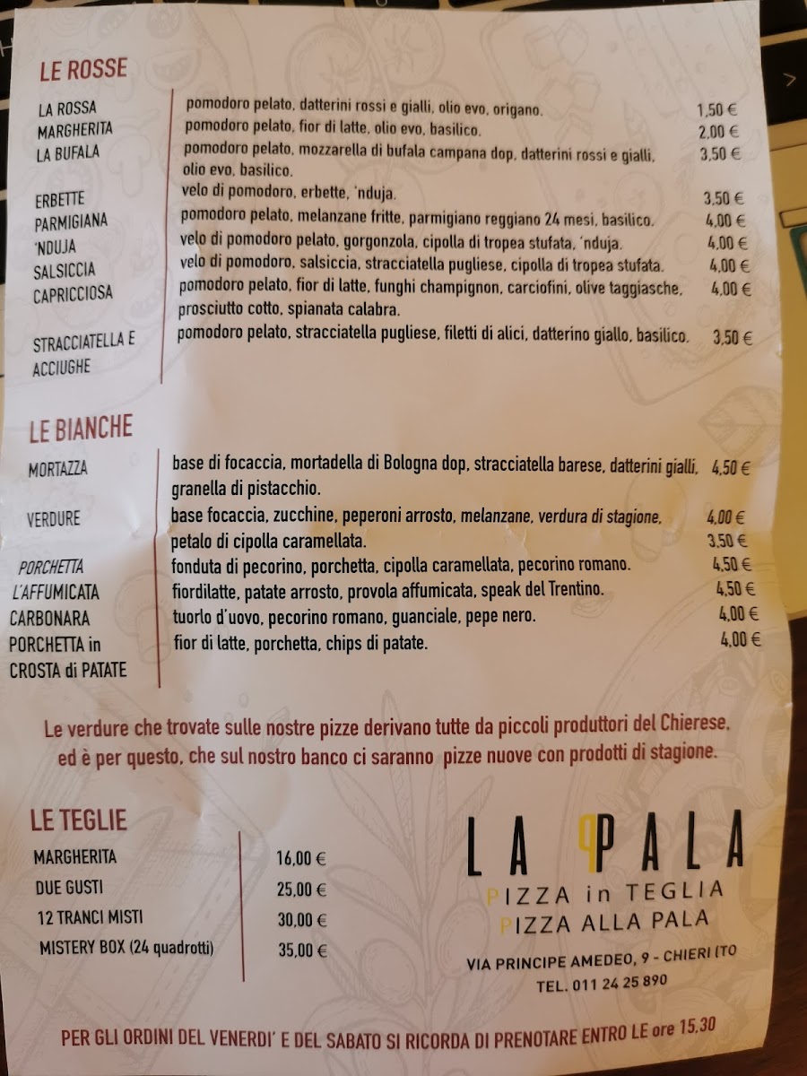 La Pala - Pizza al taglio Photo Menu 1