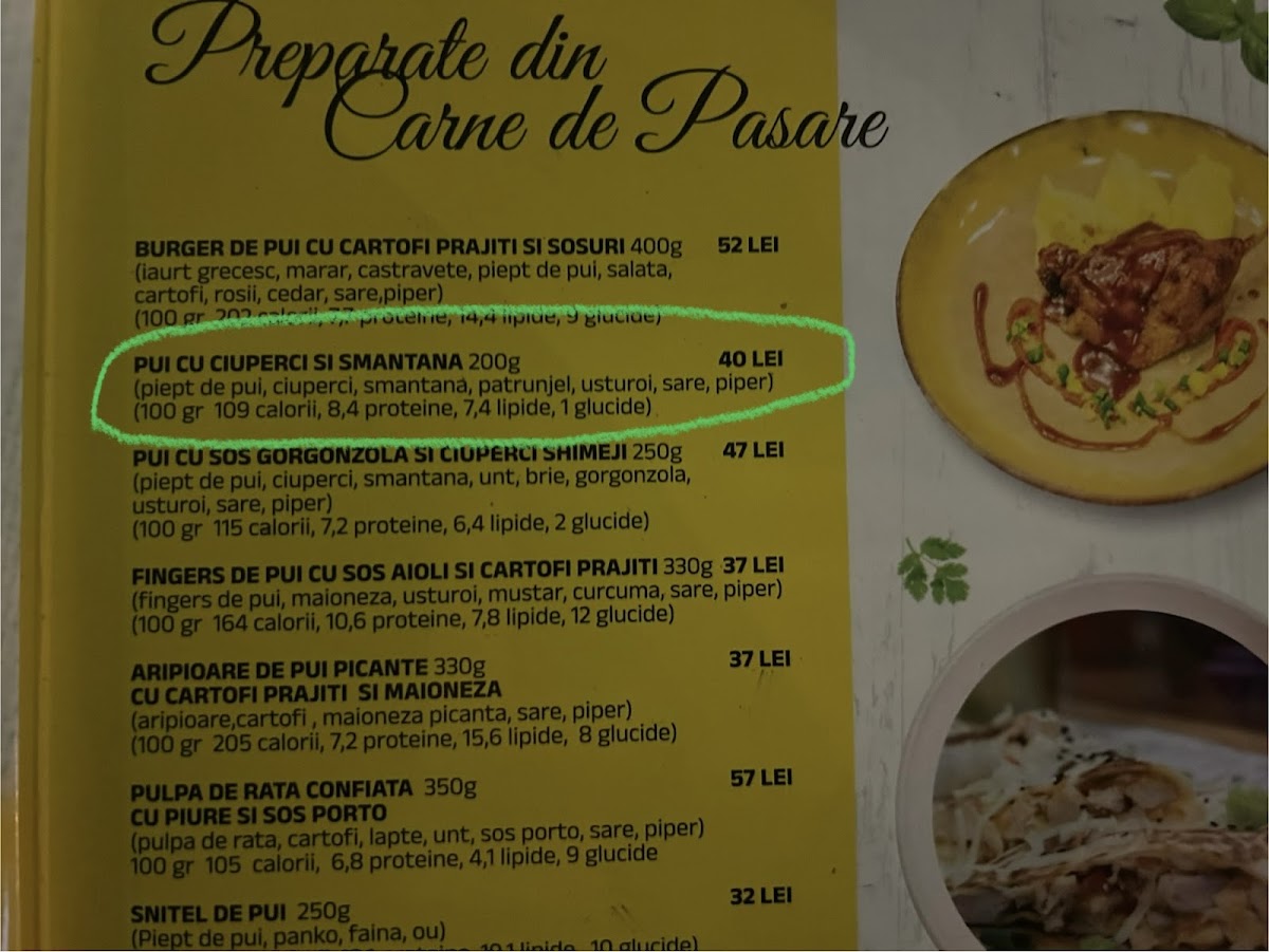 Mosimo Bistro Photo Menu 2