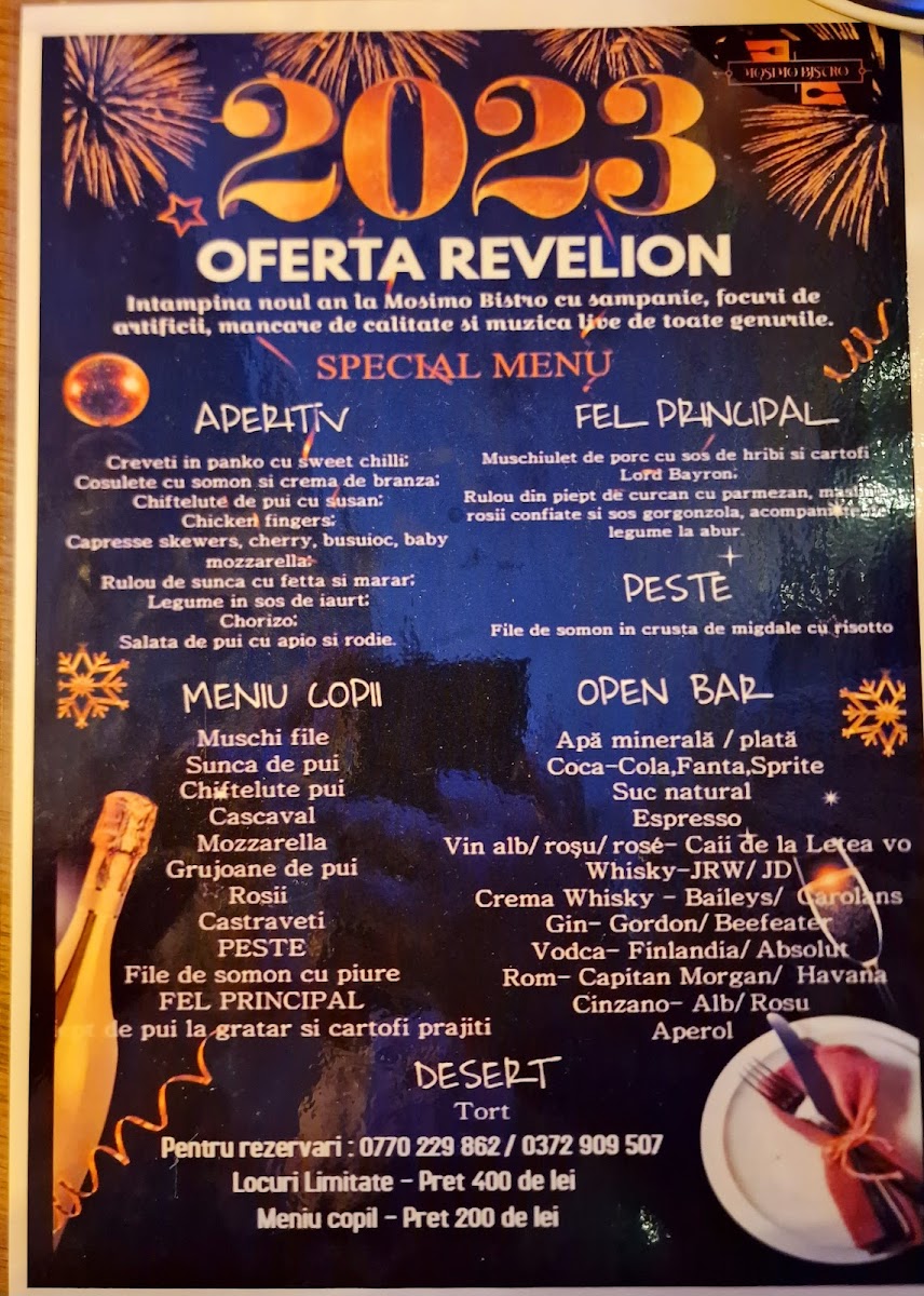 Mosimo Bistro Photo Menu 5