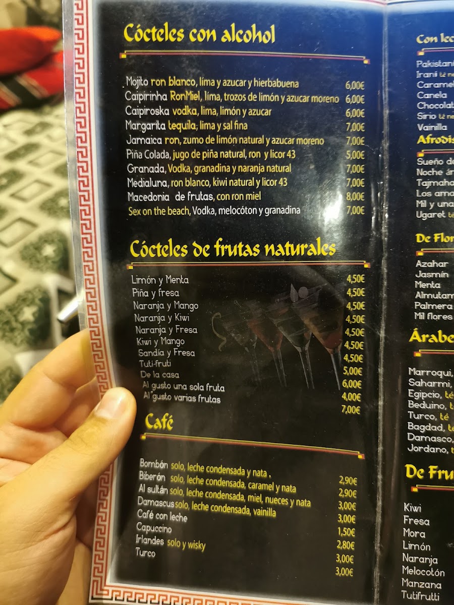 Tetería Bagdad Photo Menu 2