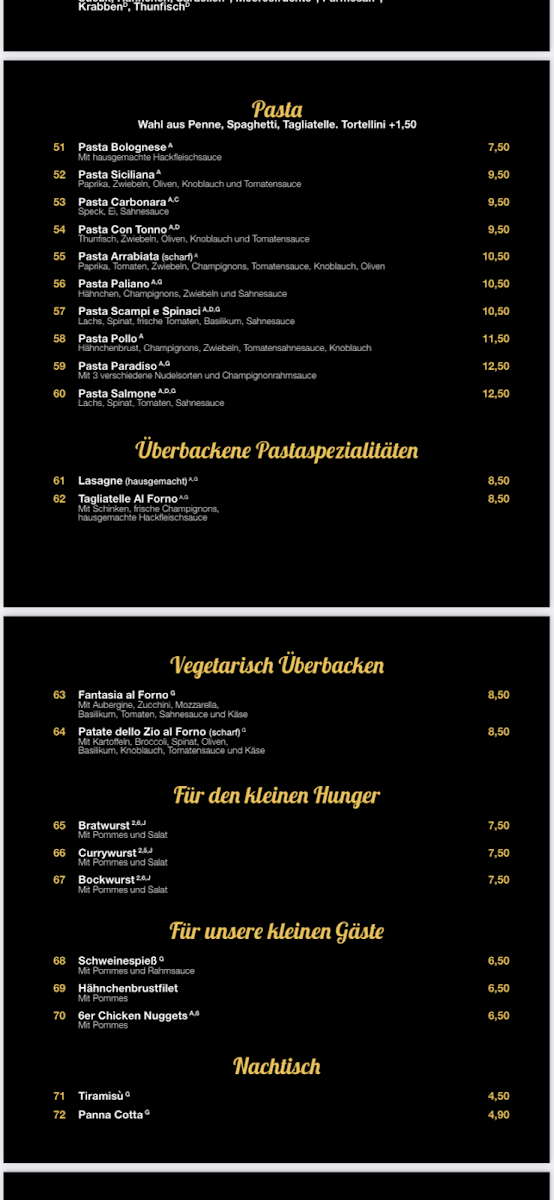 Harry's Restaurant Cafe Bar Photo Menu 9