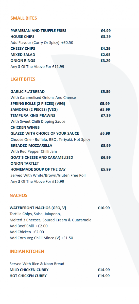 Waterfront Café | Bar | Bistro Photo Menu 10