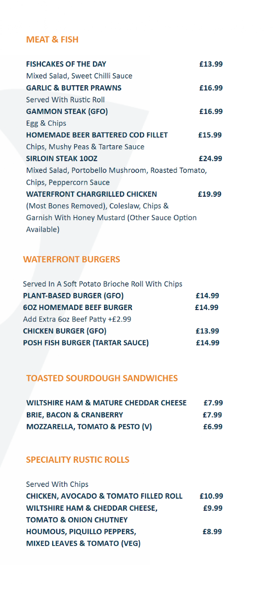 Waterfront Café | Bar | Bistro Photo Menu 7