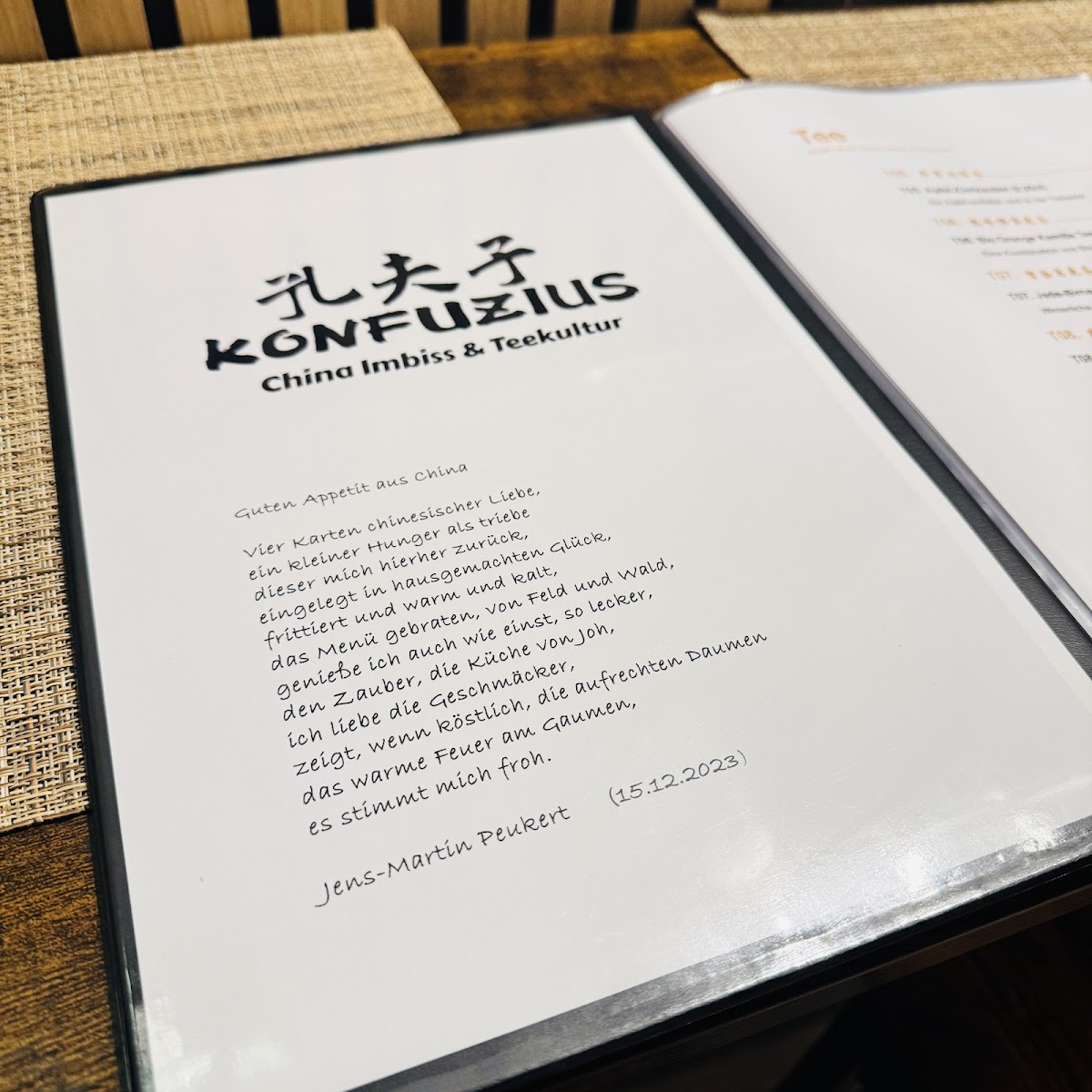 KONFUZIUS China Imbiss & Teekultur Photo Menu 7