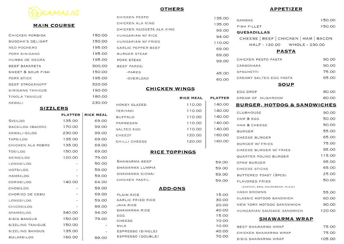 Tambayan Sa Kamalig Restobar Photo Menu 2