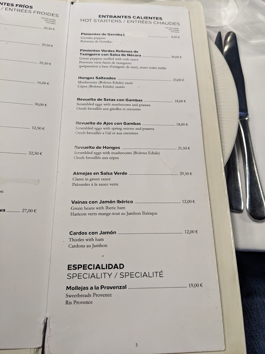 Goizeko Izarra Photo Menu 3