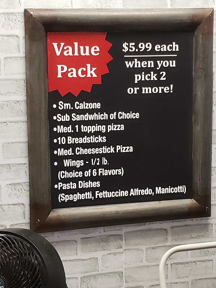 Gambino's Pizza Photo Menu 1