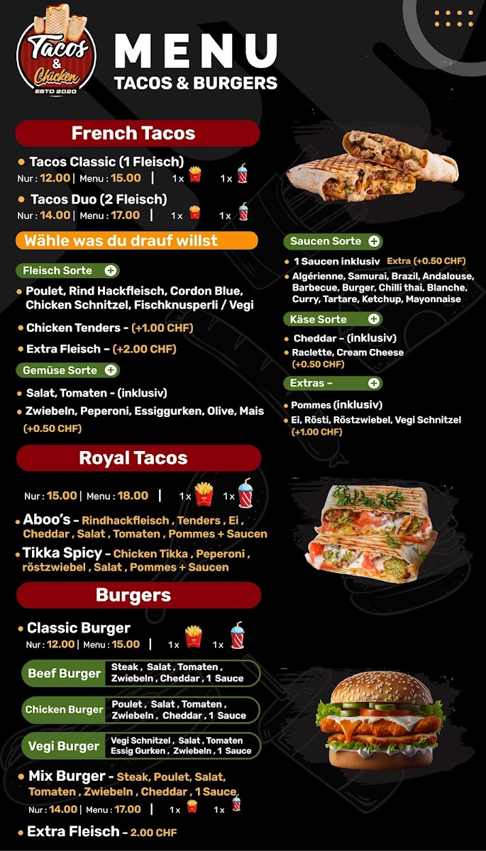 T&C Tacos and Fried Chicken Photo Menu 1