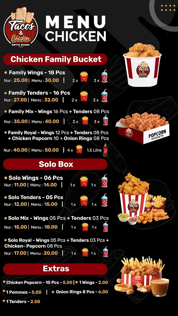 T&C Tacos and Fried Chicken Photo Menu 2