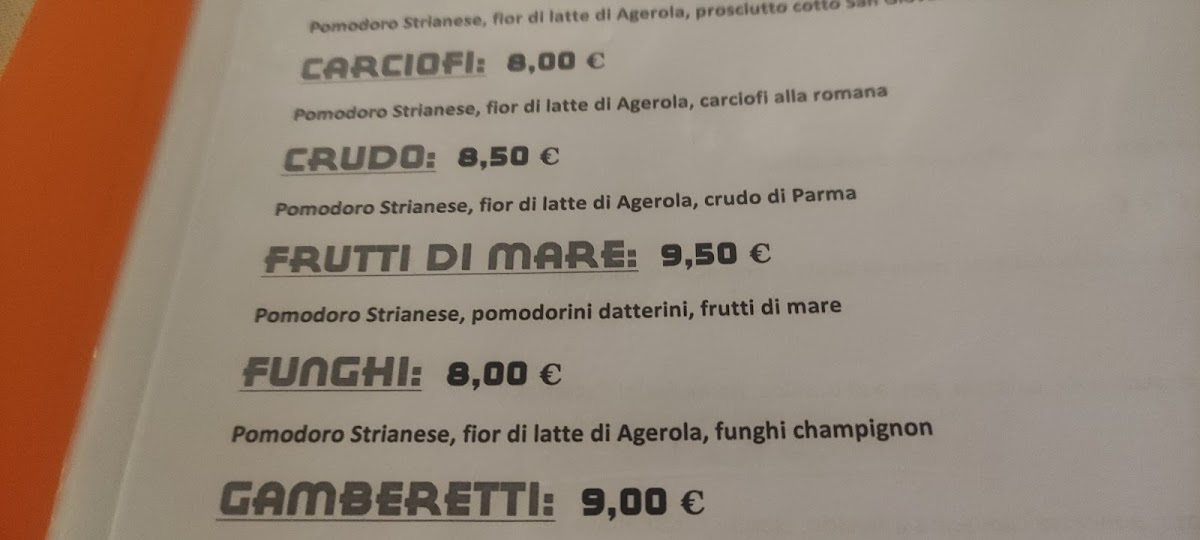 I Sorrentino Photo Menu 1
