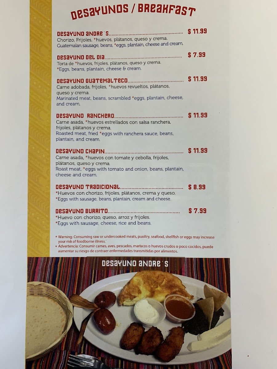 Guatelinda Restaurant & Bakery Photo Menu 3