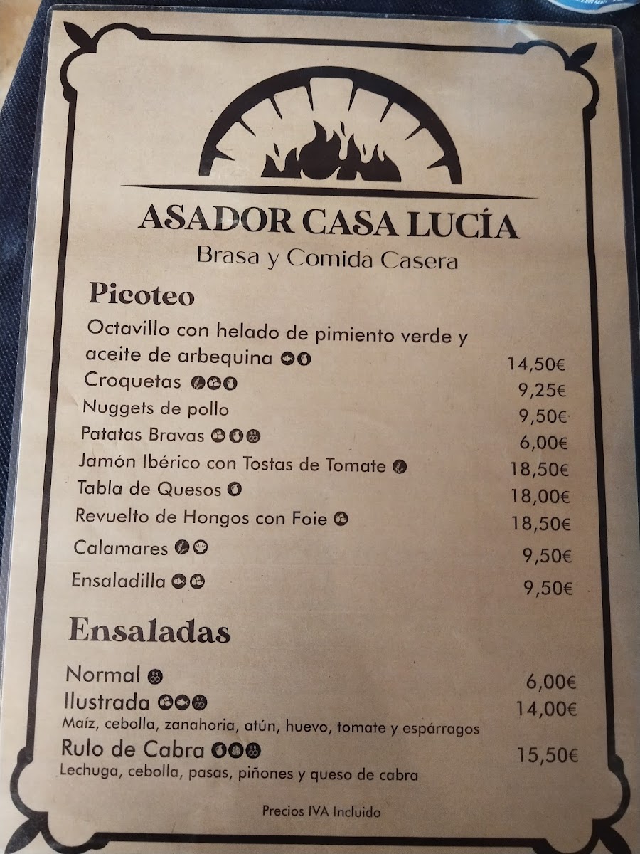 Asador Casa Lucía argoños Photo Menu 6