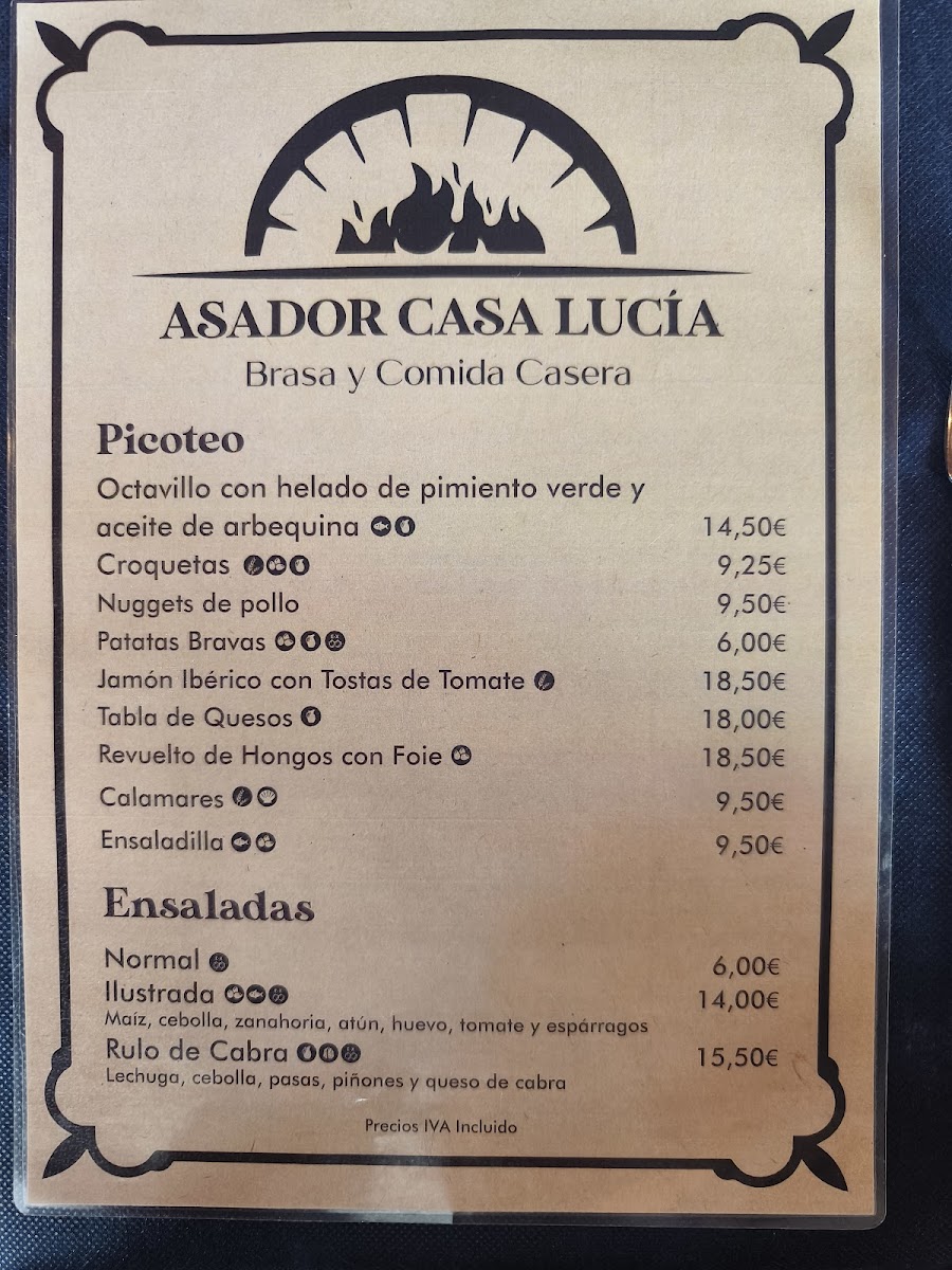 Asador Casa Lucía argoños Photo Menu 7