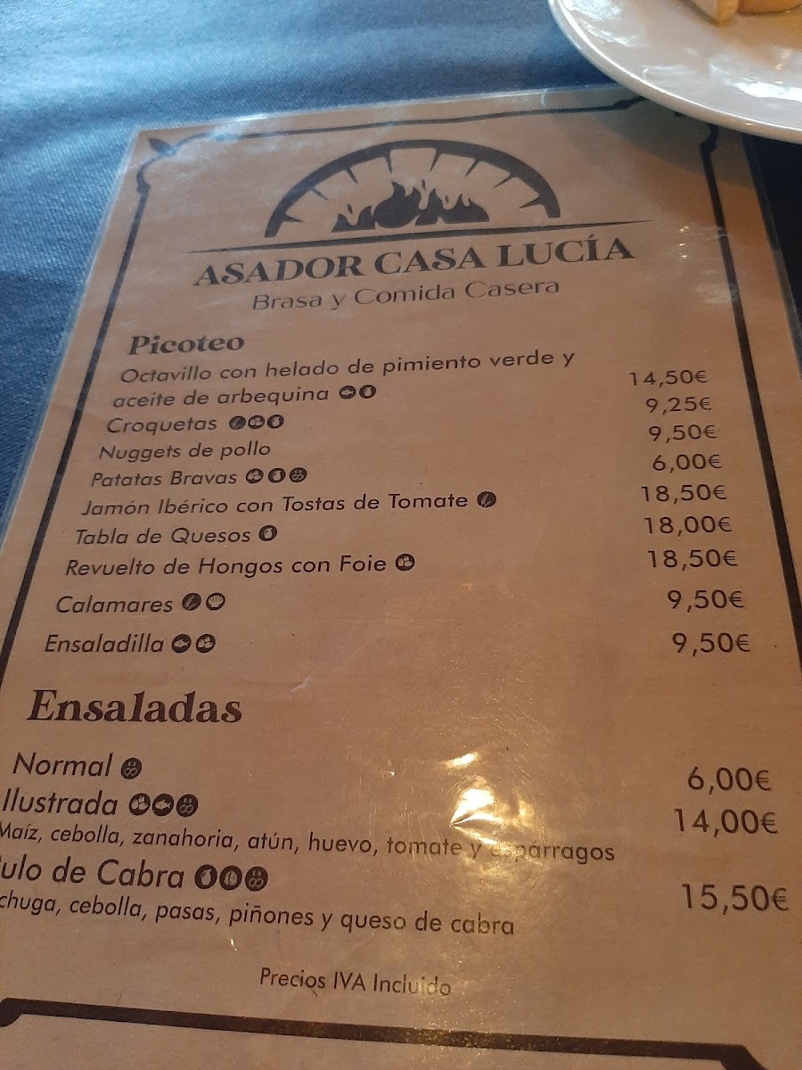 Asador Casa Lucía argoños Photo Menu 9