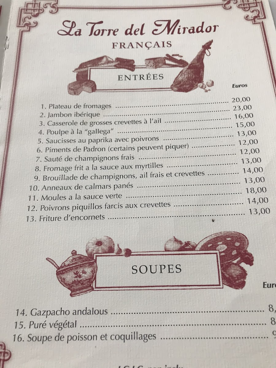 La Torre del Mirador Photo Menu 7