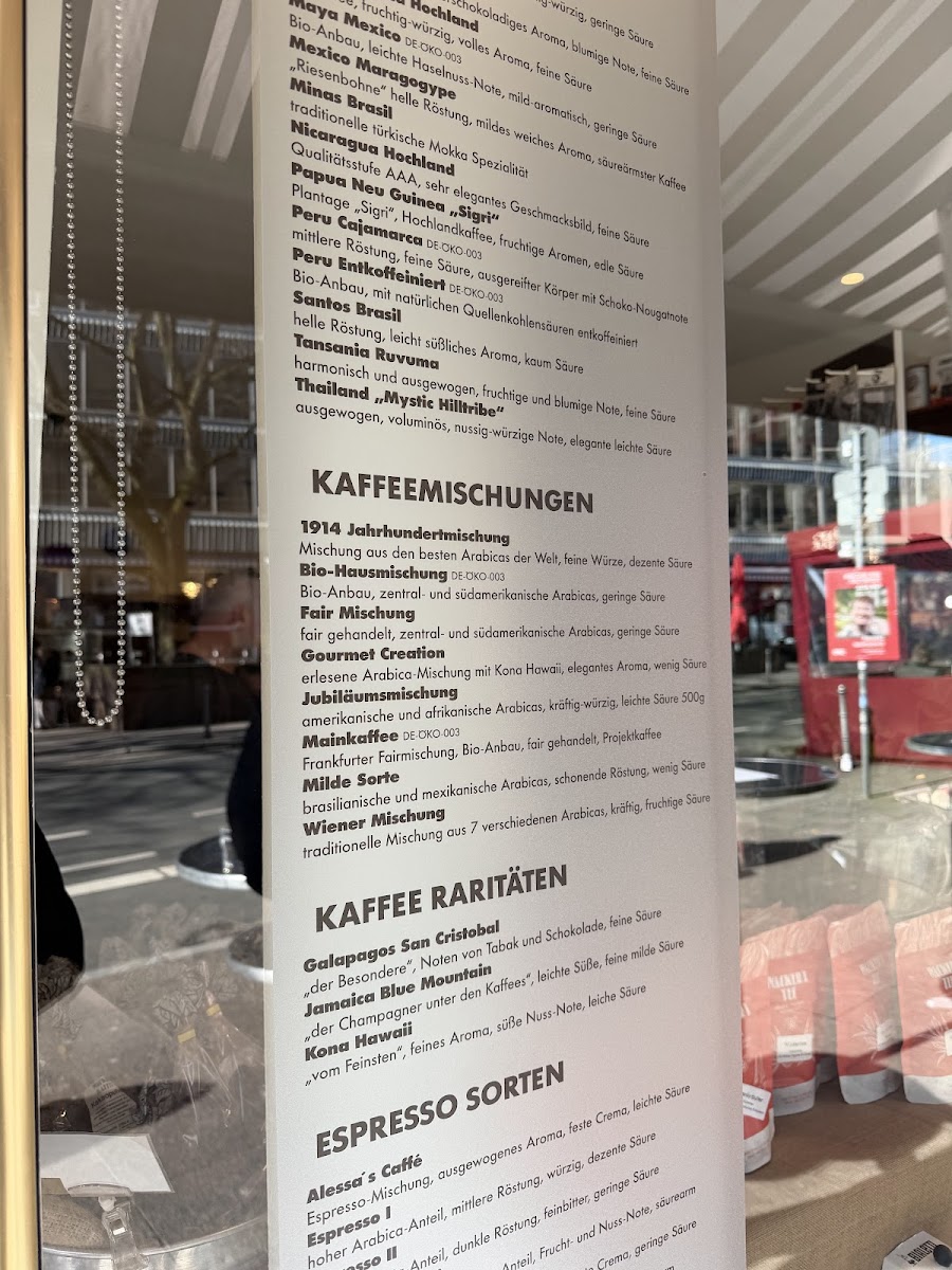 Wacker's coffee shop Photo Menu 1