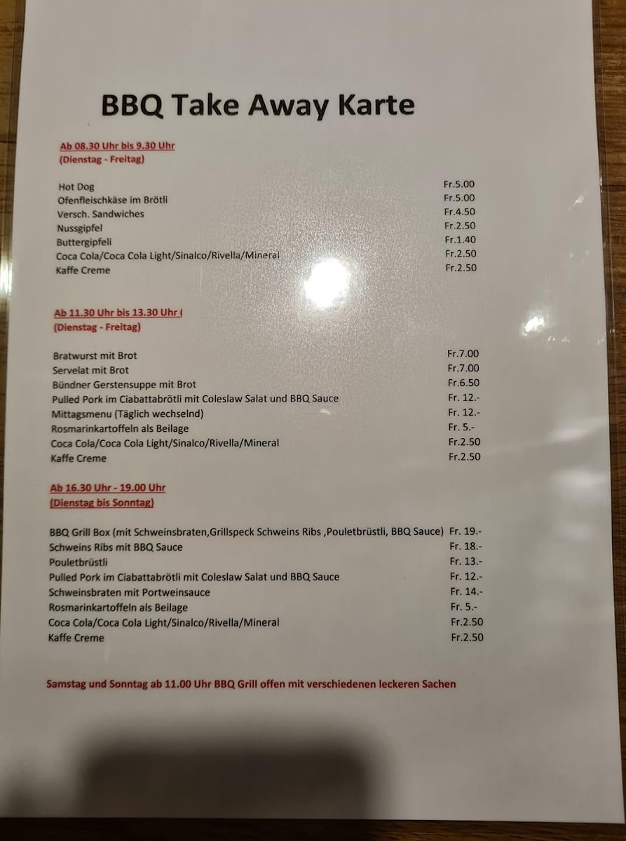 Restaurant Kreuz Photo Menu 5