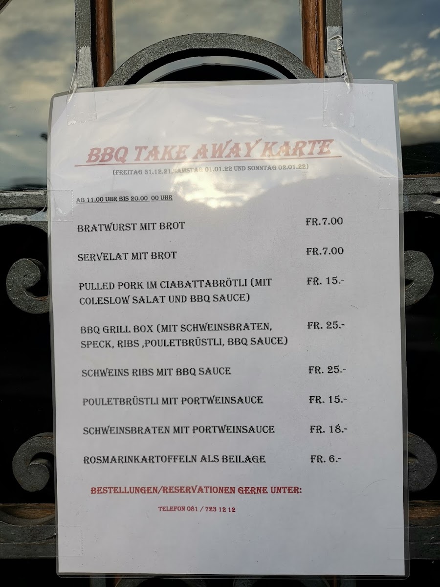 Restaurant Kreuz Photo Menu 6